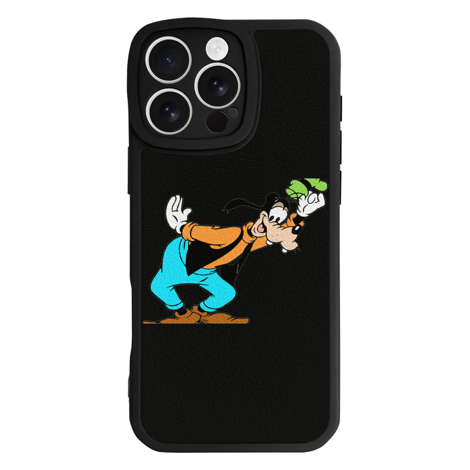 （画像用） ミッキーマウス Mickey Mouse 【iPhone 16シリーズ対応】シリコンスマホケース（レザー調） 材質：シリコン